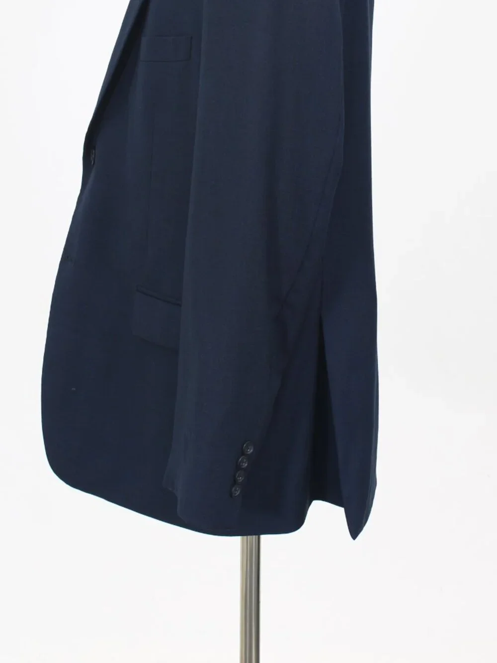 Pronto Uomo 46R 40x30 Navy Full Suit 2-Button Solid R965